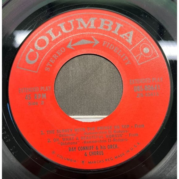 Ray Conniff EP 45 Oklahoma Surrey With the Fringe on Top What A Beautiful Mornin - Picture 2 of 4
